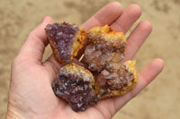 Natural Small Dark "Amethystos" Amethyst Clusters x 35 From Kwaggafontein, South Africa - TopRock