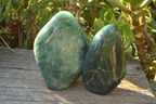 Polished Green Fuchsite Quartz Standing Free Forms x 2 From Madagascar - TopRock