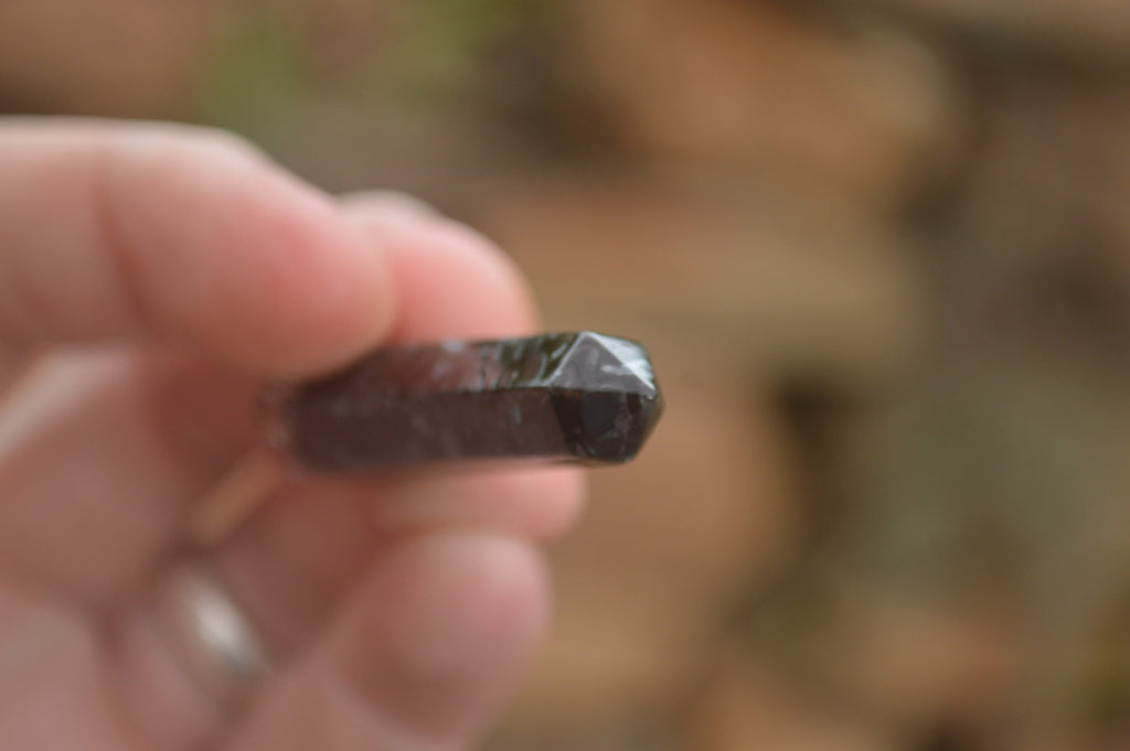 Polished Packaged Hand Crafted Resin Pendant with Hematite Chips - sold per piece - From Bulwer, South Africa - TopRock
