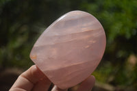 Polished Pink Rose Quartz Standing Free Forms x 2 From Ambatondrazaka, Madagascar - TopRock