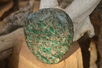 Polished Emerald Mica In Matrix Standing Free Forms x 2 From Mutoko, Zimbabwe - Toprock Gemstones and Minerals 