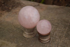 Polished Pink Rose Quartz Spheres  x 6 From Ambatondrazaka, Madagascar - TopRock