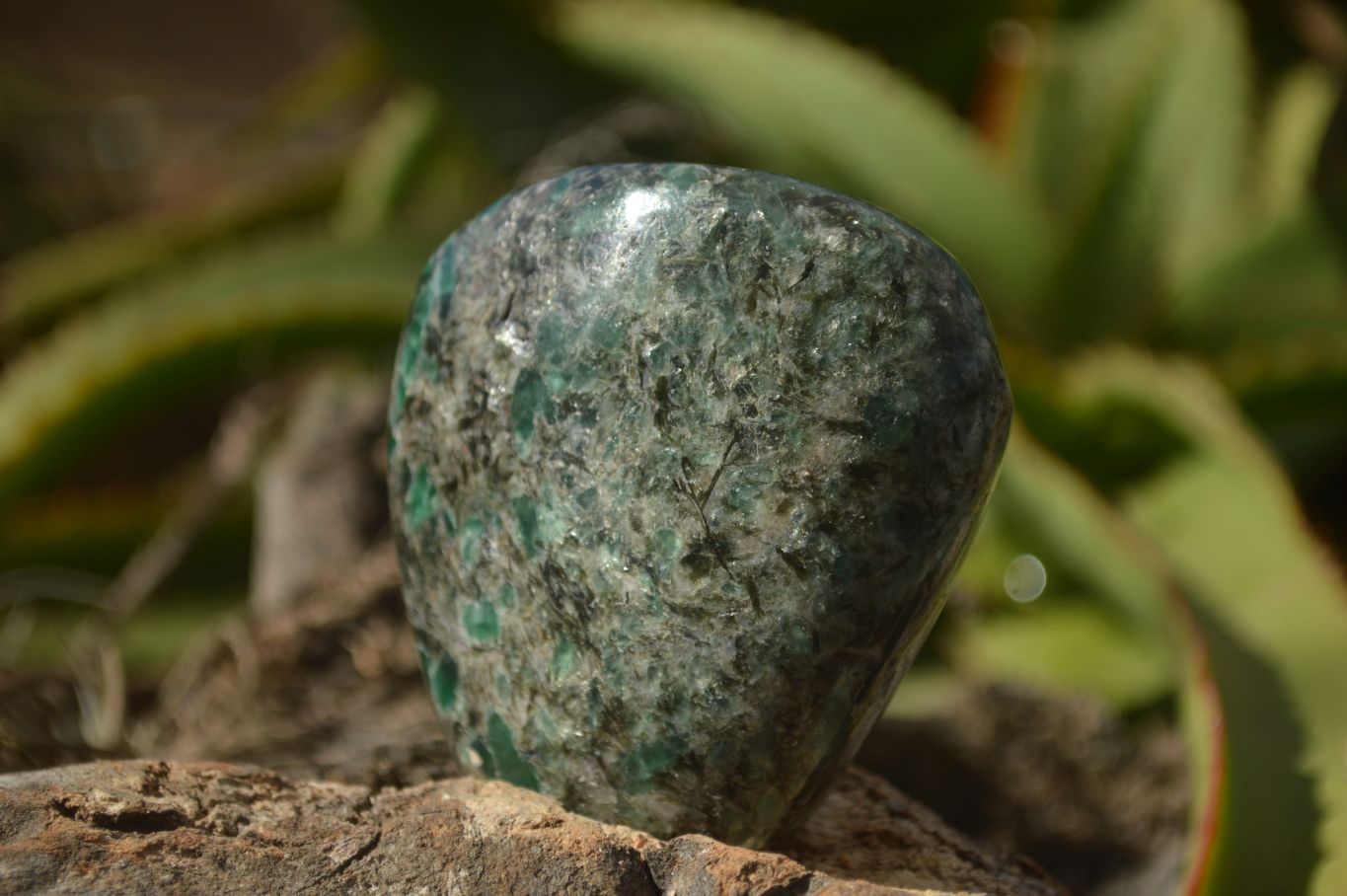 Polished Emerald In Matrix Standing Free Forms x 6 From Sandawana, Zimbabwe - TopRock