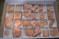 Natural New Sunset Orange Calcite Specimens  x 24 From Namibia - Toprock Gemstones and Minerals 