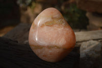 Polished Orange Twist Calcite Standing Free Forms x 3 From Maevantanana, Madagascar - Toprock Gemstones and Minerals 
