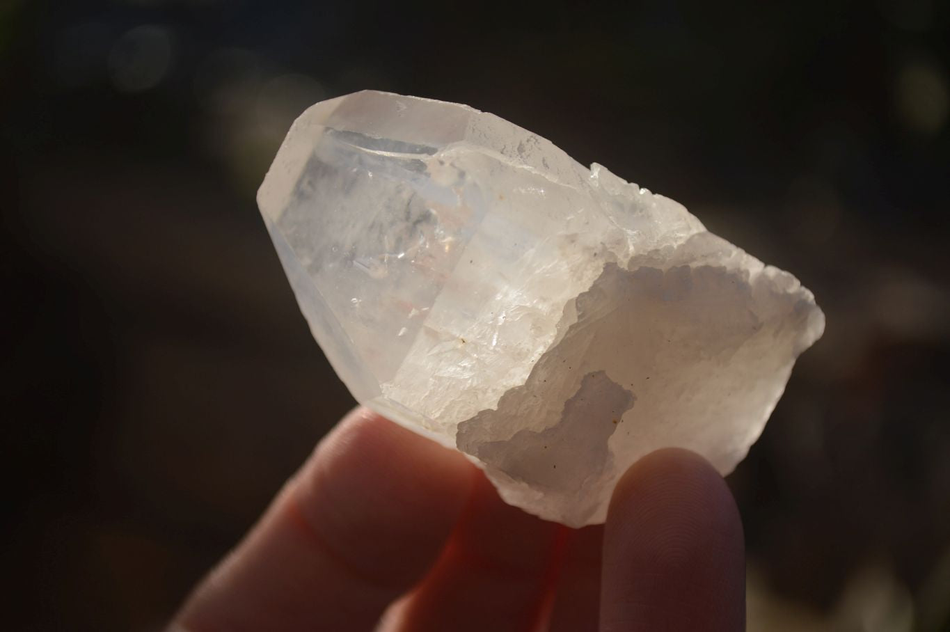 Natural Single Etched Clear Quartz Crystals x 35 From Mpika, Zambia - Toprock Gemstones and Minerals 
