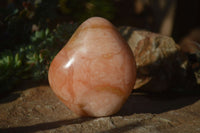Polished Orange Twist Calcite Standing Free Forms x 3 From Maevantanana, Madagascar - Toprock Gemstones and Minerals 