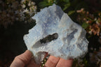 Natural Etched Blue Chalcedony Specimens x 4 From Nsanje, Malawi - Toprock Gemstones and Minerals 