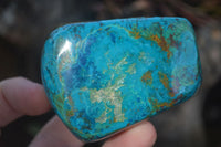 Polished Blue Shattuckite Free Forms  x 6 From Kaokoveld, Namibia - Toprock Gemstones and Minerals 