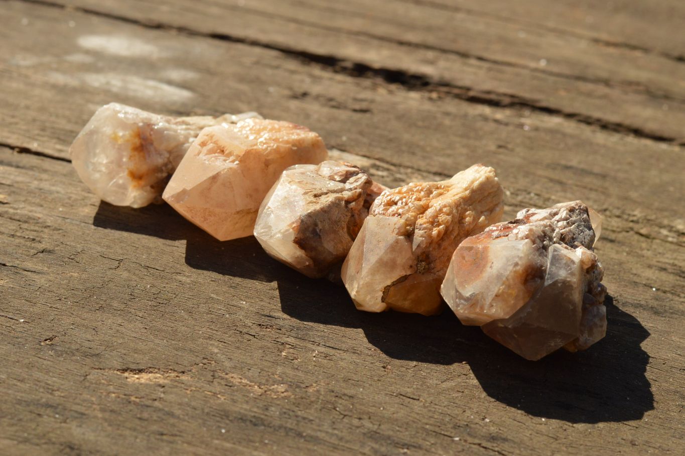 Natural Single Pineapple Quartz Crystals  x 35 From Madagascar - TopRock