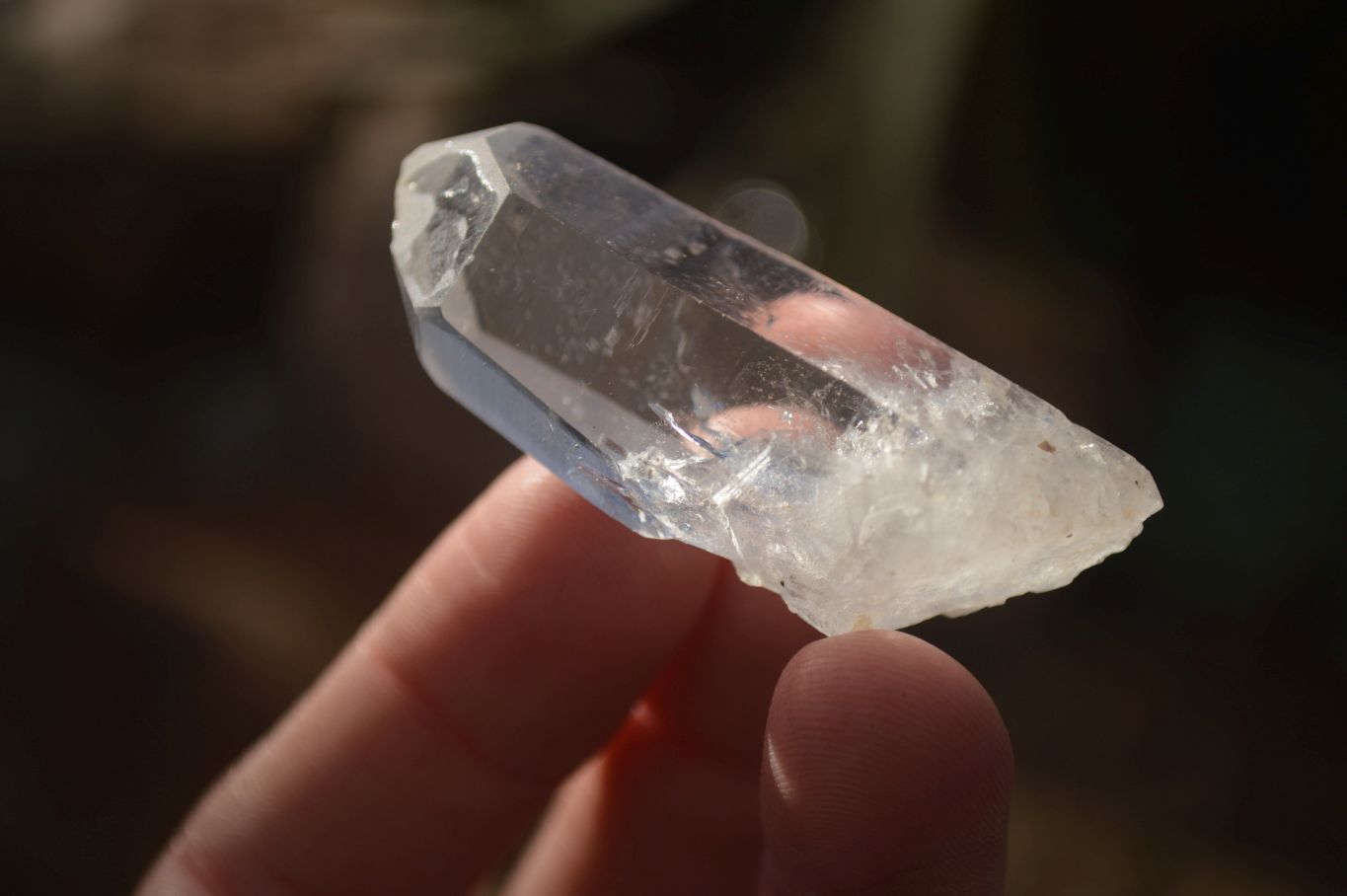 Natural Single Etched Clear Quartz Crystals x 35 From Mpika, Zambia - Toprock Gemstones and Minerals 
