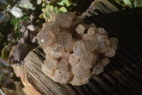 Natural Cascading Smokey Phantom Quartz Clusters x 2 From Luena, Congo - Toprock Gemstones and Minerals 