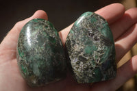 Polished Emerald In Matrix Standing Free Forms x 6 From Sandawana, Zimbabwe - TopRock