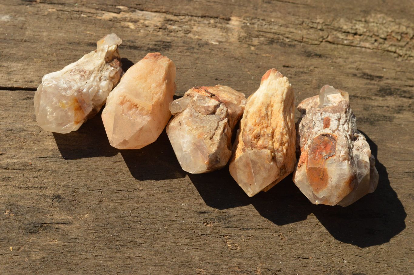 Natural Single Pineapple Quartz Crystals  x 35 From Madagascar - TopRock