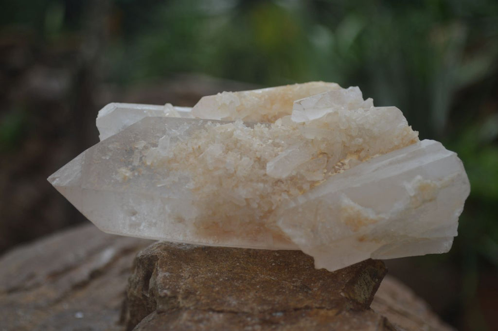 Natural Mixed Quartz Clusters  x 4 From Madagascar - Toprock Gemstones and Minerals 
