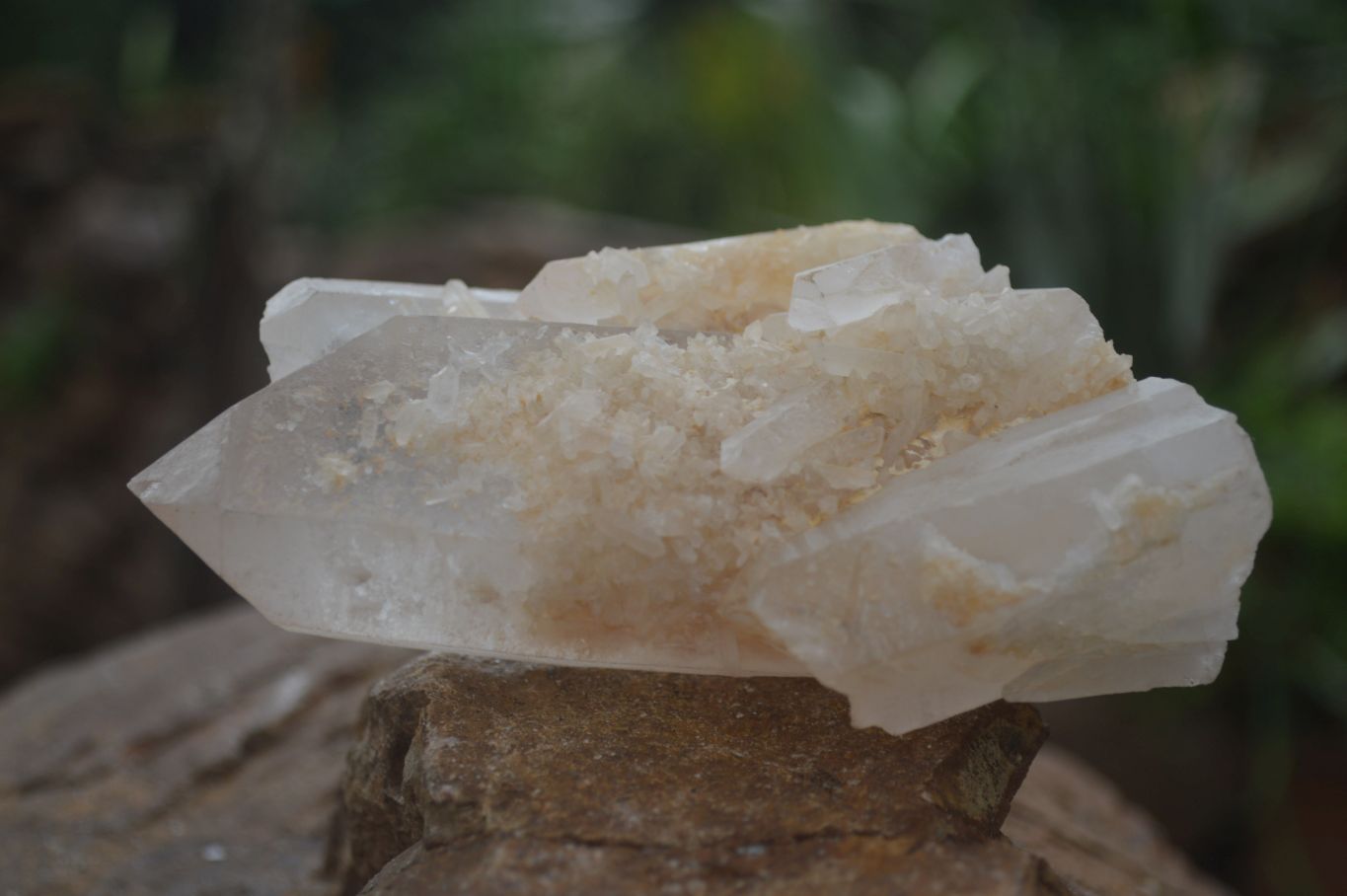 Natural Mixed Quartz Clusters  x 4 From Madagascar - Toprock Gemstones and Minerals 