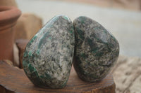 Polished Emerald In Matrix Standing Free Forms x 4 From Sandawana, Zimbabwe - TopRock