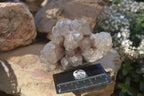 Natural Cascading Smokey Phantom Quartz Clusters x 2 From Luena, Congo - Toprock Gemstones and Minerals 
