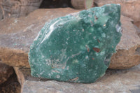 Polished On One Side Emerald Mtorolite Plates x 2 From Mutorashanga, Zimbabwe - Toprock Gemstones and Minerals 