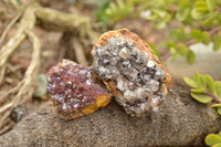 Natural Small Dark "Amethystos" Amethyst Clusters x 35 From Kwaggafontein, South Africa - TopRock