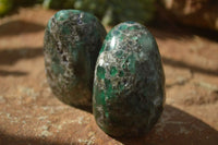 Polished Emerald In Matrix Standing Free Forms x 6 From Sandawana, Zimbabwe - TopRock