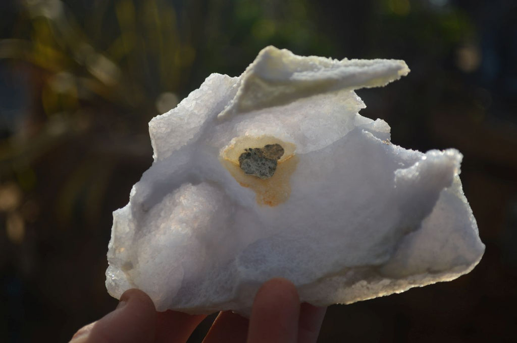 Natural Etched Blue Chalcedony Specimens x 4 From Nsanje, Malawi - Toprock Gemstones and Minerals 