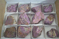 Natural Metallic Purpurite Cobbed Specimens x 12 From Erongo, Namibia - Toprock Gemstones and Minerals 