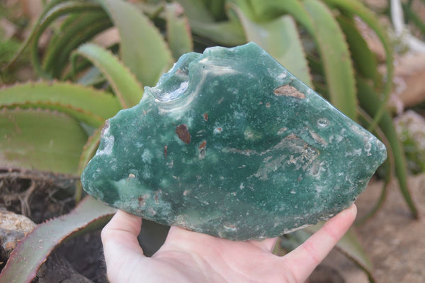 Polished On One Side Emerald Mtorolite Plates x 2 From Mutorashanga, Zimbabwe - Toprock Gemstones and Minerals 