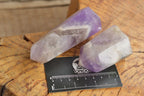 Polished Gemmy Dream Amethyst Points With Smokey Patterns  x 3 From Madagascar - TopRock