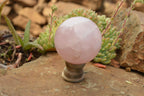 Polished Pink Rose Quartz Spheres  x 3 From Madagascar - TopRock