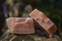 Natural New Sunset Orange Calcite Specimens  x 24 From Namibia - Toprock Gemstones and Minerals 