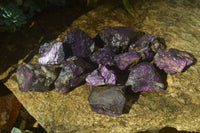 Natural Metallic Purpurite Cobbed Specimens x 12 From Erongo, Namibia - Toprock Gemstones and Minerals 