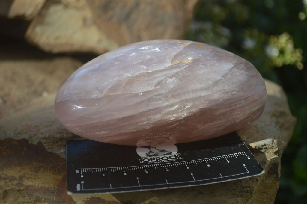 Polished Gemmy Pink Rose Quartz Standing Free Forms x 3 From Antsirabe, Madagascar - Toprock Gemstones and Minerals 