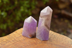 Polished Gemmy Dream Amethyst Points With Smokey Patterns  x 3 From Madagascar - TopRock