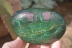 Polished Green Verdite Galet / Palm Stones x 6 From Zimbabwe - Toprock Gemstones and Minerals 