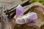 Polished Gemmy Dream Amethyst Points With Smokey Patterns  x 3 From Madagascar - TopRock