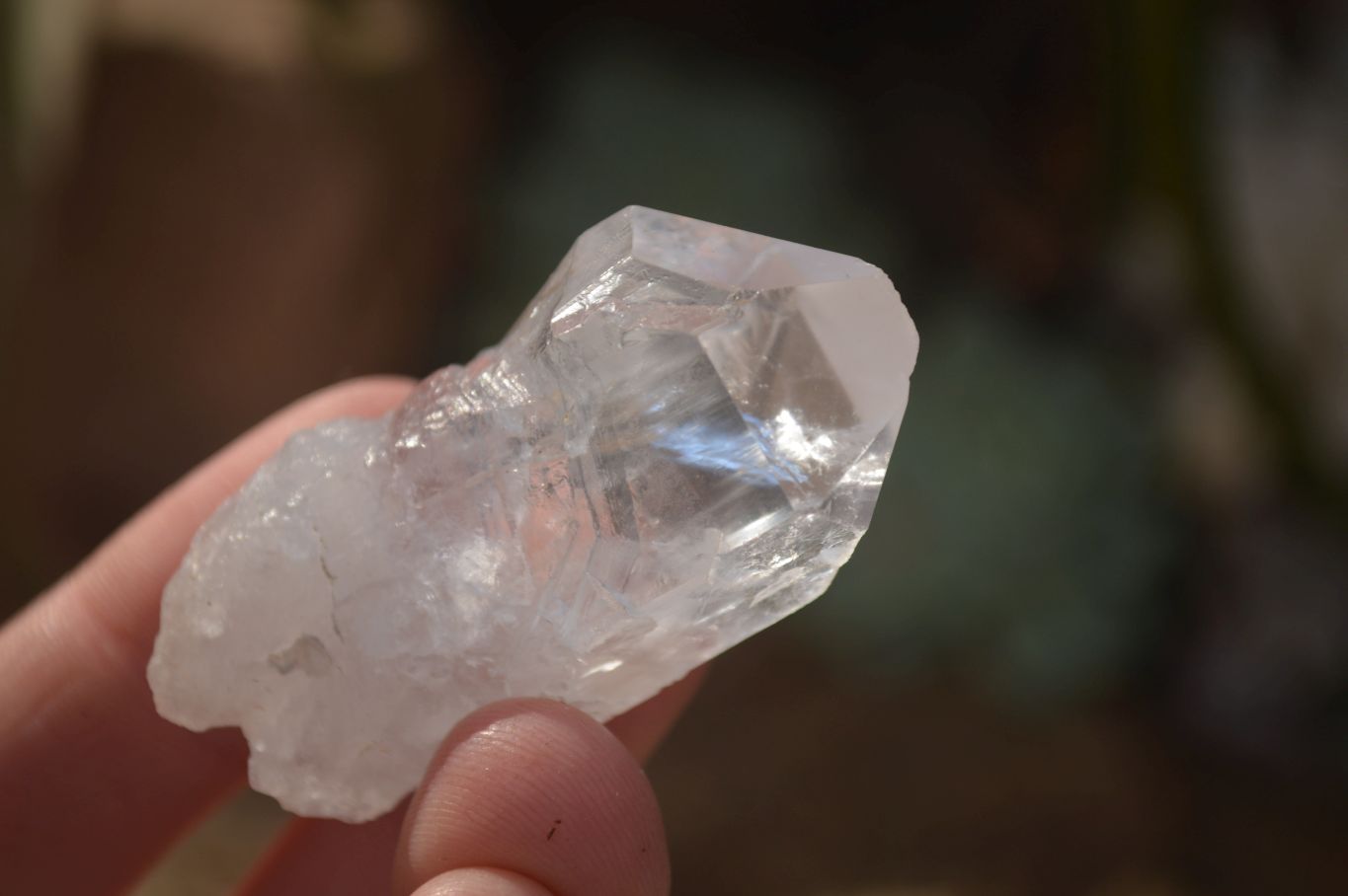 Natural Single Etched Clear Quartz Crystals x 35 From Mpika, Zambia - Toprock Gemstones and Minerals 