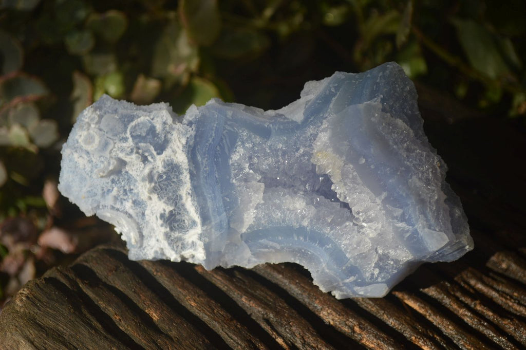 Natural Etched Blue Chalcedony Specimens x 4 From Nsanje, Malawi - Toprock Gemstones and Minerals 
