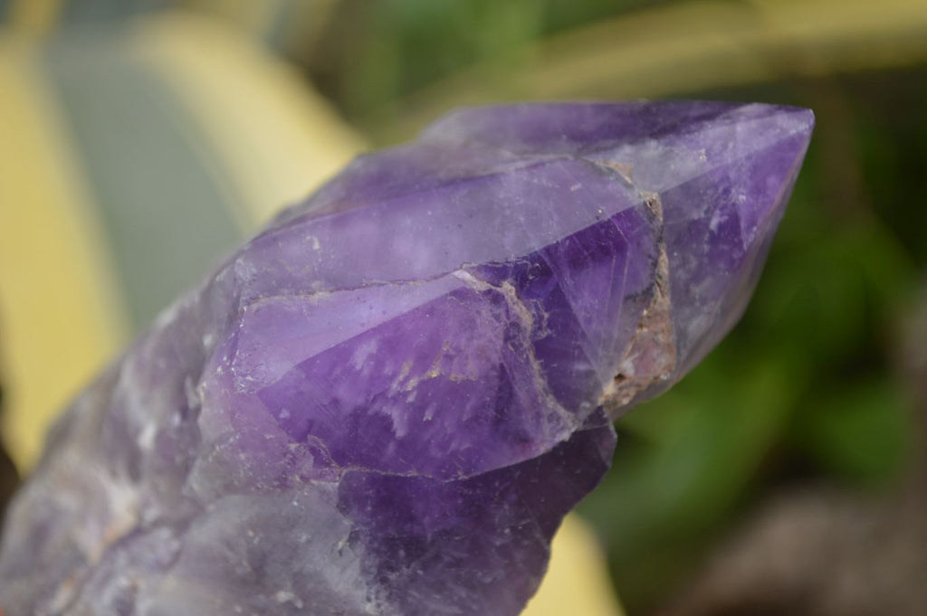 Polished "Witches Hat" Amethyst Crystals  x 4 From Zambia - TopRock