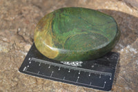 Polished Green Verdite Galet / Palm Stones x 6 From Zimbabwe - Toprock Gemstones and Minerals 