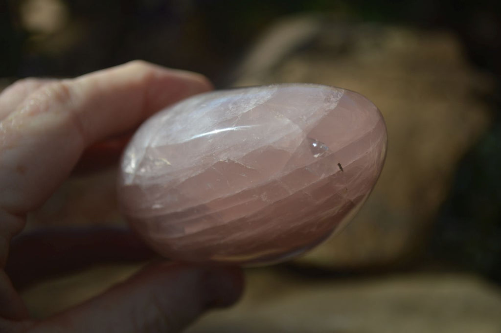 Polished Gemmy Pink Rose Quartz Standing Free Forms x 3 From Antsirabe, Madagascar - Toprock Gemstones and Minerals 