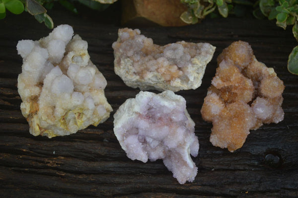 Natural Mixed Spirit Quartz Clusters  x 4 From Boekenhouthoek, South Africa - Toprock Gemstones and Minerals 