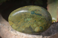 Polished Green Verdite Galet / Palm Stones x 6 From Zimbabwe - Toprock Gemstones and Minerals 