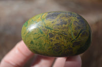 Polished Green Verdite Galet / Palm Stones x 6 From Zimbabwe - Toprock Gemstones and Minerals 