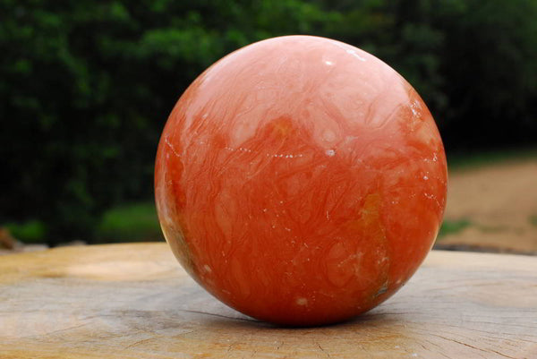 Polished Orange Calcite Sphere x 1 From Madagascar - TopRock