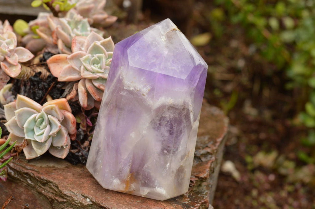 Polished Gemmy Dream Amethyst Points With Smokey Patterns  x 3 From Madagascar - TopRock