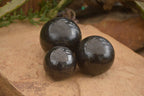 Polished Rare Iolite Spheres x 3 From Ambatofinandrahana, Madagascar - Toprock Gemstones and Minerals 