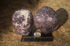 Polished  Lovely Purple Lepidolite Standing Free Forms  x 4 From Zimbabwe - Toprock Gemstones and Minerals 