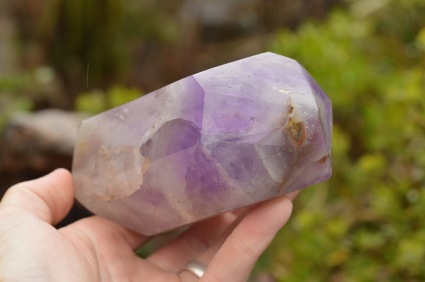 Polished Gemmy Dream Amethyst Points With Smokey Patterns  x 3 From Madagascar - TopRock