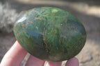 Polished Green Verdite Galet / Palm Stones x 6 From Zimbabwe - Toprock Gemstones and Minerals 